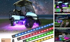 4PCS Golf Cart Underglow LED Light Strip Kit, 22 4 Pack No Canopy Lights 