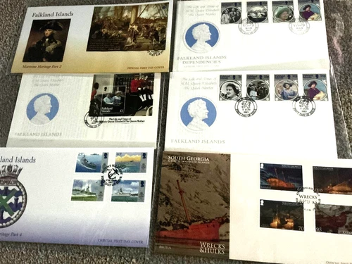 JOB LOT OF FIRST DAY COVERS RARE SELECTION FALKLAND ISLANDS.