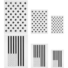 Star Stencil 50 Stars American Flag Template and 2 in 1 USA for...