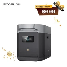 EcoFlow DELTA 2 Max Smart Generator Extra Battery 2048Wh for Outdoor, LFP