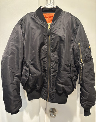 Alpha Industries 50th anniversary Flyers Man Large Zip Up Bomber Jacket