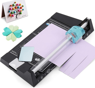 12 Inch Rotary Paper Cutter Heavy Duty, Paper Trimmer with 4 Different Blades fo