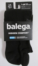 Men's Balega Hidden Comfort No-Show Socks Black Size Large 9.5-11.5