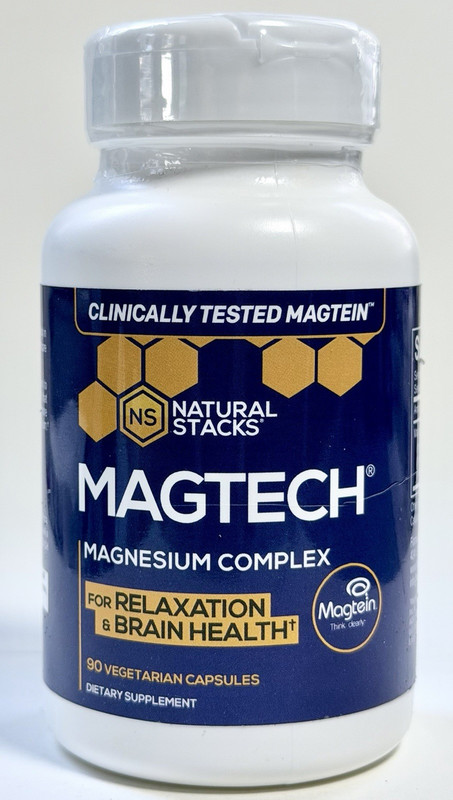 Natural Stacks MagTech Magnesium Complex 200 mg 90 Vegetarian Capsules