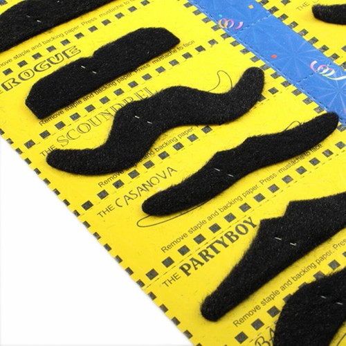 Mustache party 12 Fake mustaches great fun, USA seller - Picture 2 of 3