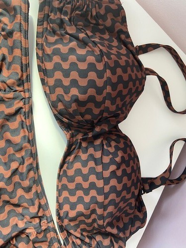M & S Tan and Black bikini size 38DD / 18 - Picture 3 of 4