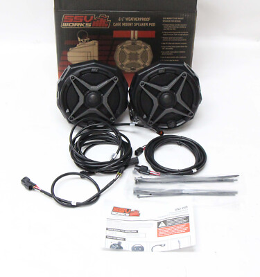 SSV Works Universal Cage Mount 6.5'' Speaker pods W/SSV Speakers NO CLAMPS