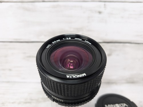 (Mint) Minolta MD 20mm f/2.8 MF Lens Wide Angle for MC MD Mount W/ Extras - Picture 9 of 21