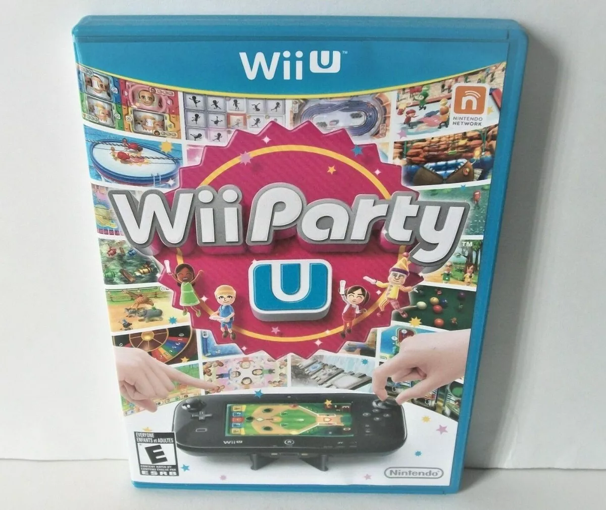 Wii Party U Nintendo Wii U Good Disc Game Case Family Minigames