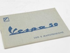 Vespa 50 Manuale libretto Uso Manutenzione 7a edizione ORIGINALE Piaggio 