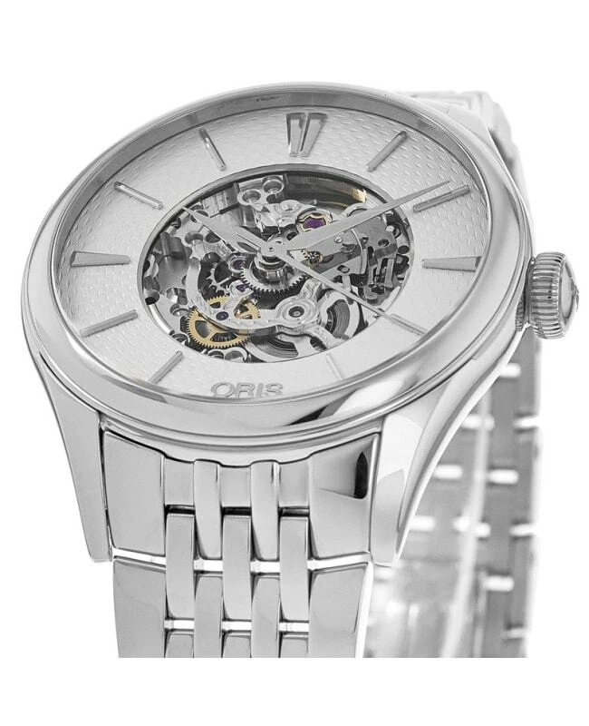 New Oris Artelier Skeleton Dial Women s Watch 01 560 7724 4051 07