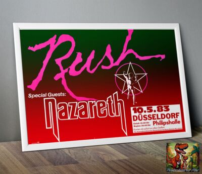 Rush Nazareth 1983 Repro Tour Foto / Poster bis 36''