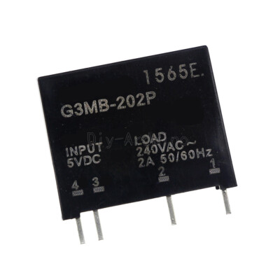 10PCS X G3MB-202P DC-AC Solid State Relay Module PCB SSR In 5V DC Out 240V AC 2A