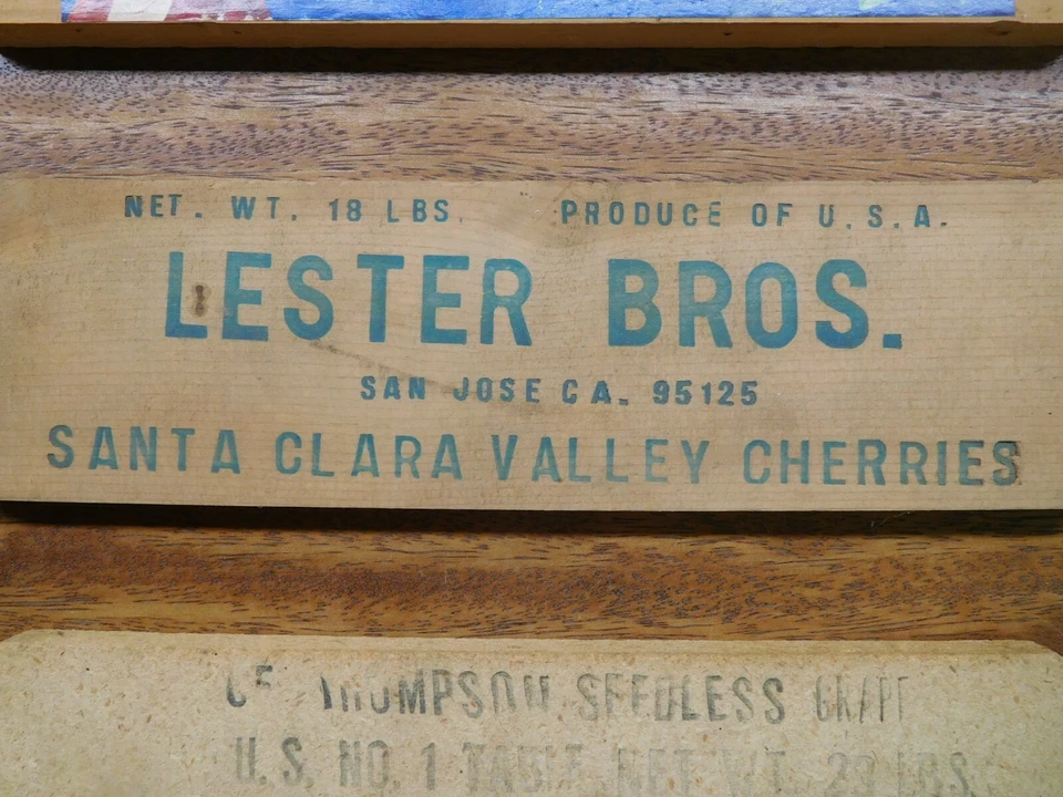 CALIFORNIA DREAMIN' ~ 3 Vintage Decorative Fruit Crate Ends ~ 2 Cherry! Queen's! - Image 3 of 4