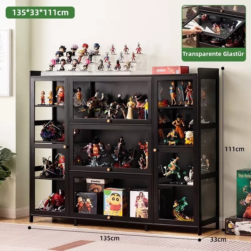 Hochschrank Acryl Vitrinenschrank Standvitrine Sammelvitrine Bücherschrank - Bild 4 von 4