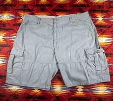 Wrangler Cargo Shorts Men's 40 Blue Cotton 60SFWLK Casual Utility 10" Inseam