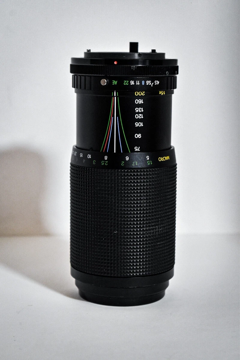 Objectif 75-200 mm F4.5 avec macro pour Minolta MD