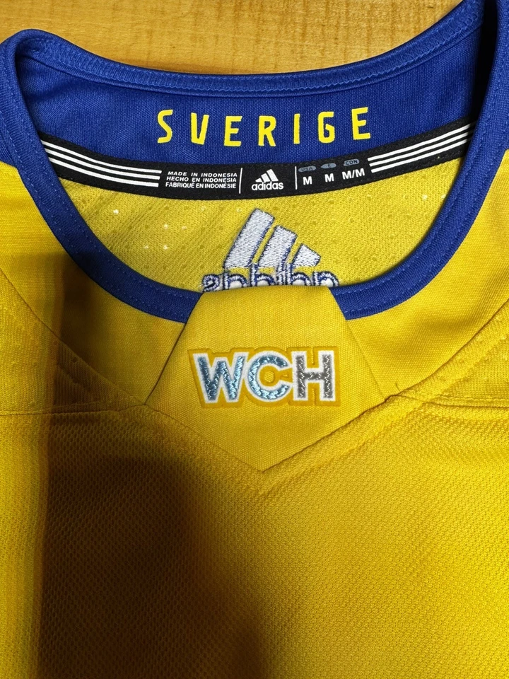 Camiseta Oficial Henrik Lundqvist M Amarilla 2016 Mundial Hockey Suecia Adidas Foto 4 de 4