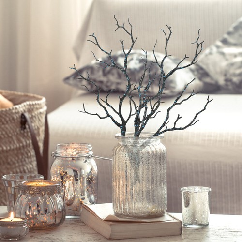 2 Pcs Home Decor Dried Tree Branches Artificial Pine for Decoration Faux Vase