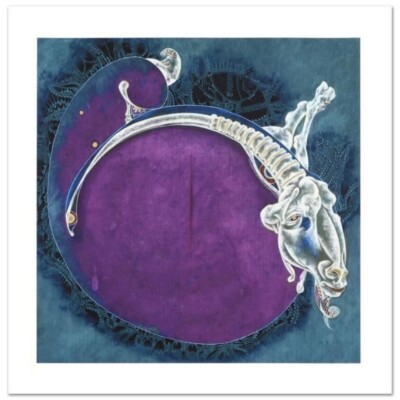 Lu Hong, ''Aries'' Numbered and Hand Signed Limited Edition Giclee. COA included.