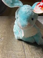 2001 TY BEANIE BABY SPRING The Blue Bunny Rabbit TEDDY BEAR w/ Tag 3A