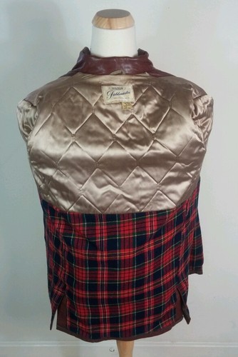 Vtg Steer hide Leather Sears Hercules Field Hunting Motorcycle Toggle Jacket L - Picture 7 of 8