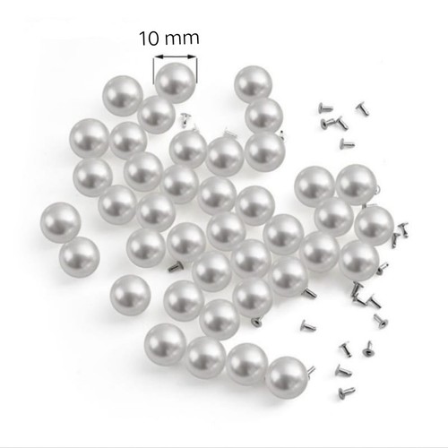 100 pz perle borchie per decorare borsa , vestiti,scarpe,capello, - Imagen 4 de 5