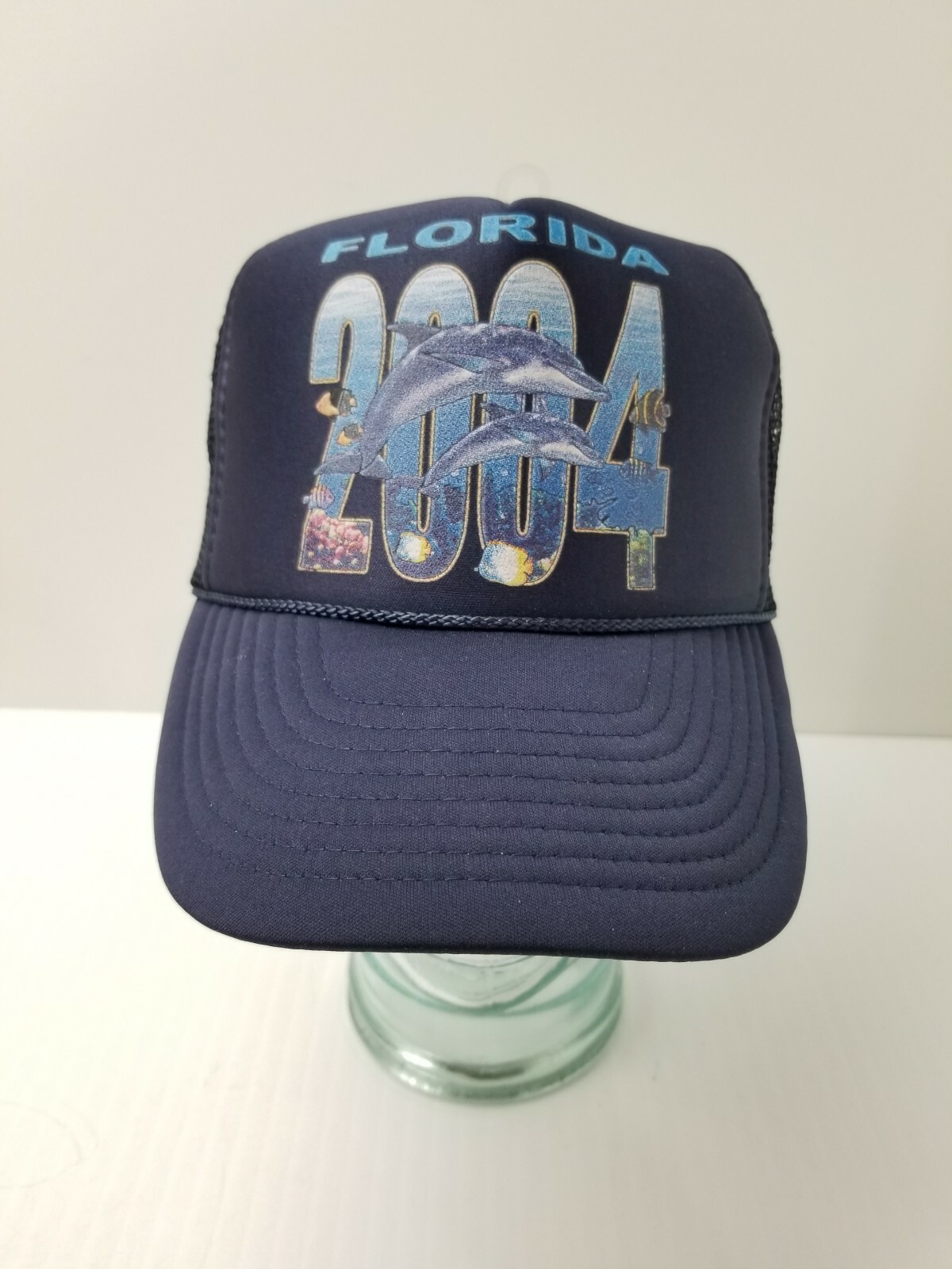 Snapback Trucker Cap Mesh Navy Blue Adjustable Nissun New