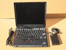 IBM x30 LAPTOP COMPUTER with AC ADAPTER, CORD, USED, WORKING