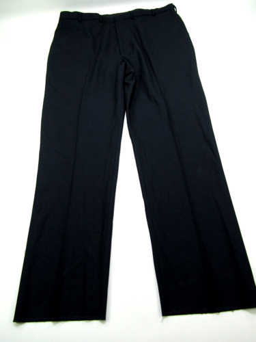 VTG Edwards Pants Mens 44R L REG Poly Wool Woven Signature Stretch Zip NWT