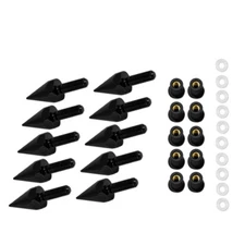 10PCS Motorcycle Windscreen Windshield Fairing Bolt Screw Kit Well Nuts Off-road