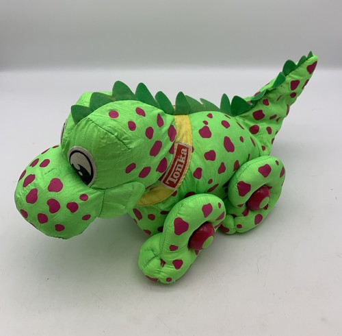 Vintage Tonka Walkin 'Suave Dinosaurio Mascota de Peluche Juguete Felpa Ruedas Ver Detalle eBay