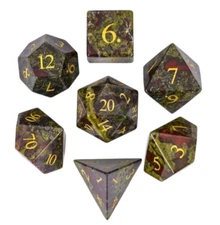 🐉💎Dragonstone Gemstone Dice Set Poly RPG DnD Dungeons Dragons AD&D d20
