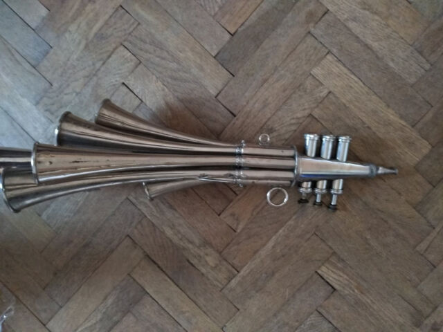 Vintage GDR/Germany Fanfar Fanfare 8 Horns Signalhorn MARTIN-trumpet Soprano Vintage GDR/Germany Fanfar Fanfare 8 Horns Signalhorn MARTIN-trumpet Soprano