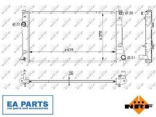 Radiator, engine cooling for MAZDA NRF 59205
