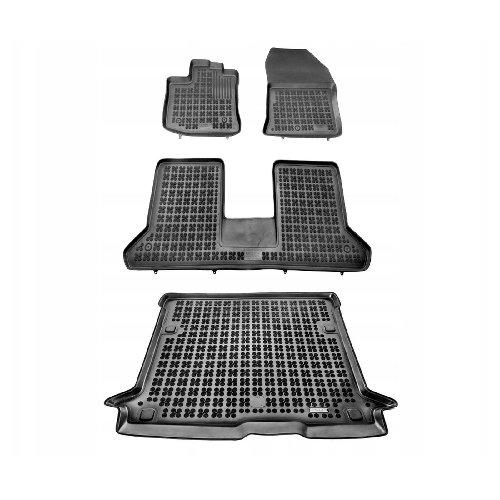 Tapis de sol Dacia Dokker 5 places 2012-2021 en moquette noire sur mesure