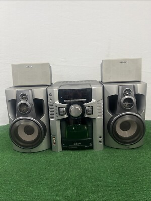 SONY MHC-GS300av Stereo System 60 CD AM FM Cassette Player With Speakers