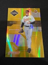 HAYDEN PENN Orioles 2005 Leaf Limited #195 Rookie RC Gold Spotlight MLB #14/25