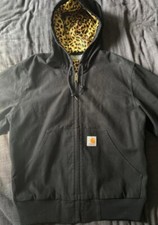 Giacca Bomber Foderata Carhartt Wacko Maria Guilty Parties Stampa Leopardata