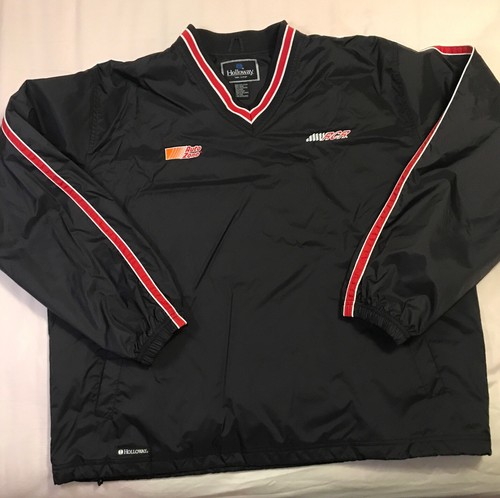 Vintage Holloway Richard Childress Racing Pullover V-Neck Jacket Mens-L Black - Picture 1 of 13