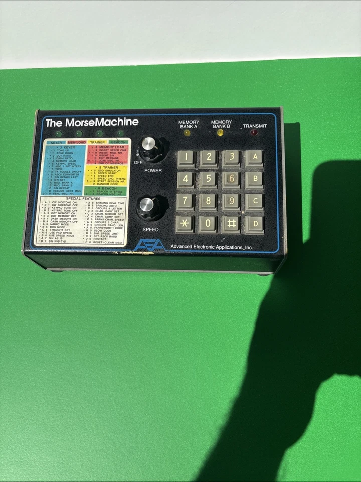 AEA The Morse Machine Model MM3 Contest Keyer Trainer No Adapter - Image 2 of 4