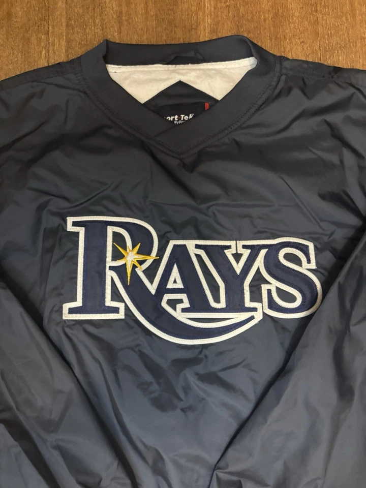 Sport-Tek Tampa Bay Rays windbreaker pullover jacket Kids Youth XL - Image 3 of 4