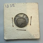 #2C 1858 ONE HALF  SEATED DIME 90% SILVER