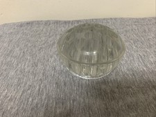 Vintage Clear Glass Round Domed 16 Hole Flower Frog Holder