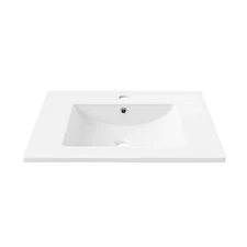 Swiss Madison 30 in. W x 18 in. D Ceramic Vanity Top in Glossy White