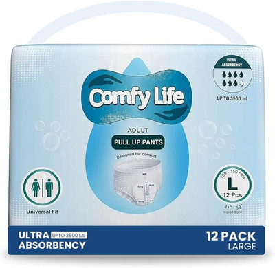 Comfy Life Premium Adult Incontinence Pull Up Diaper Pants 12 Pack High Absorben