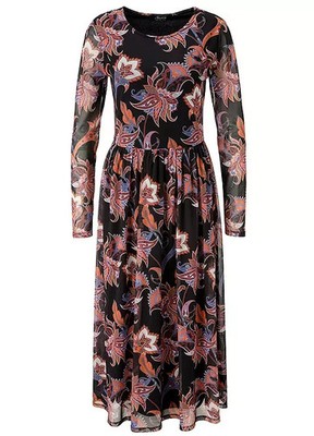 Aniston Midikleid mit Blumenmuster - Größe 18 - LB 2012