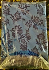 New Blue on blue floral Tablecloth