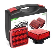 W02 Red Wireless Led Flashing Strobe Lights 2-pack 6in Magnetic Truck Emergency W02 Red Wireless Led Flashing Strobe Lights 2-pack 6in Magnetic Truck Emergency