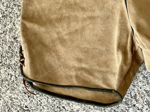 Trachtenlederhose Wild und Glattleder Bundweite ca. 89 cm - Bild 5 von 6